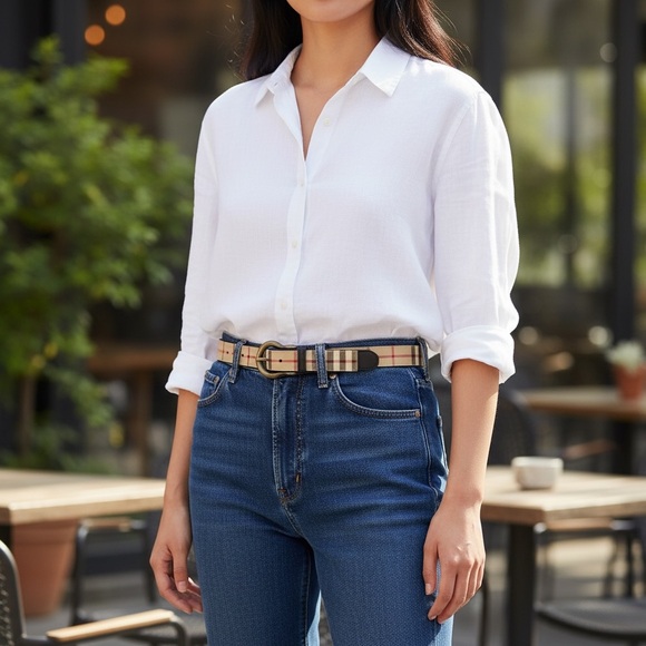 Burberry Check Buckle Belt 32/80 Archive Beige & Black
Leather - Picture 7 of 7